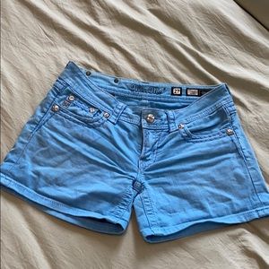 Miss Me blue jean shorts!